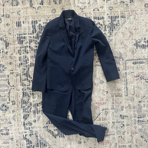 Women's Ann Taylor Petite Navy Pantsuit 4P